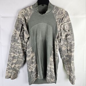 U.S. Army Camo Combat Shirt Size XS | Outdoor Camouflage Fall Hunting Winter
